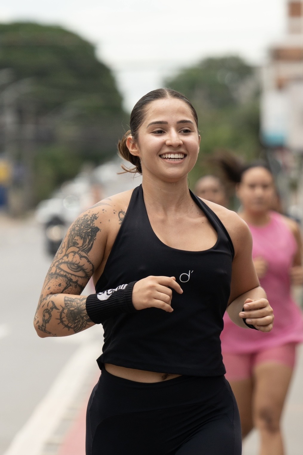 Letícia Mamede correndo