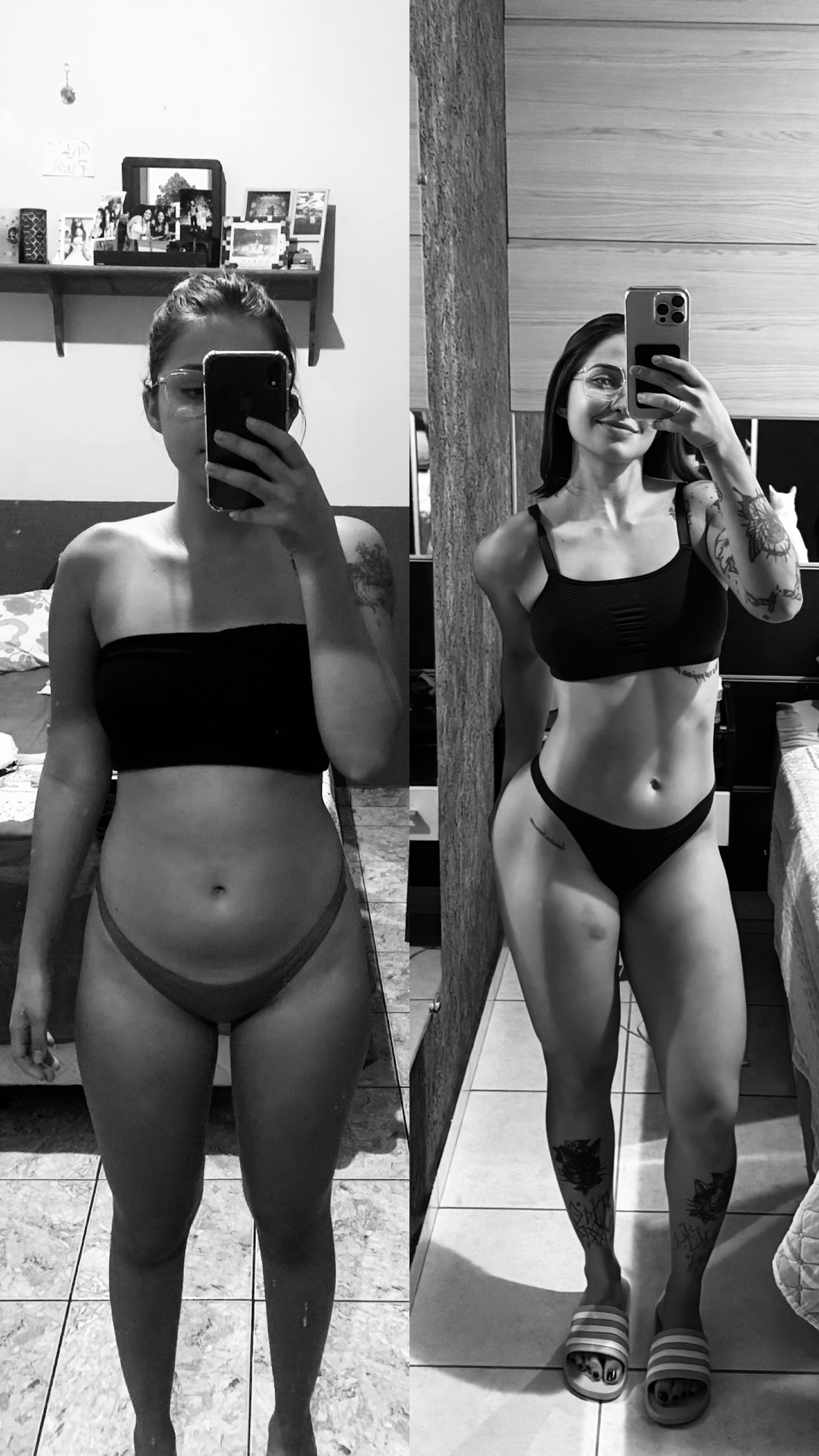 Letícia Mamede antes e depois
